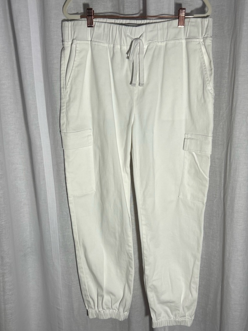 Tinseltown Size L White Cargo Jogger Pants